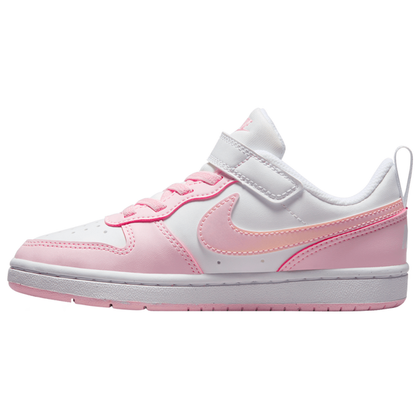 Nike Court Borough Low Recraft - Girls' Preschool - White/Pink Foam - Image 3
