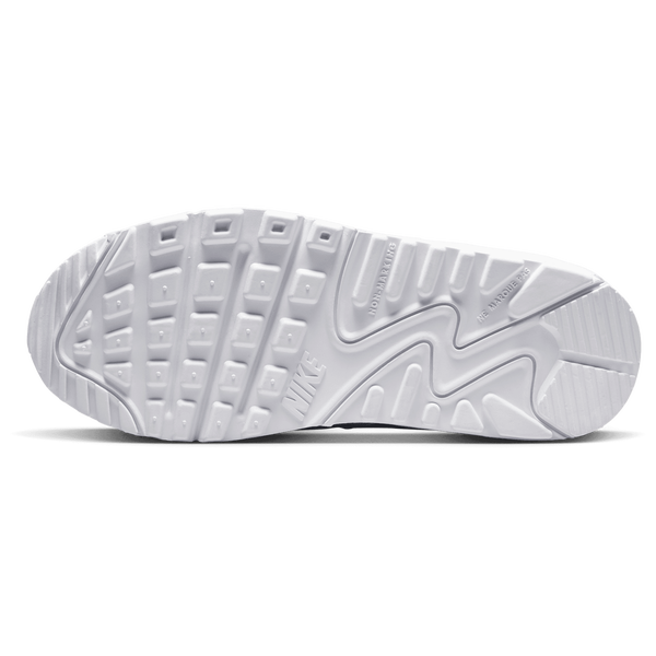 Nike Air Max 90 - Boys' Grade School - White/White/Metallic Silver - Image 5