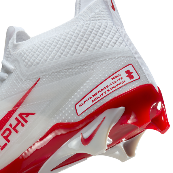 Nike Alpha Menace 4 Elite - Men's - Univ Red/White/Univ Red - Image 8
