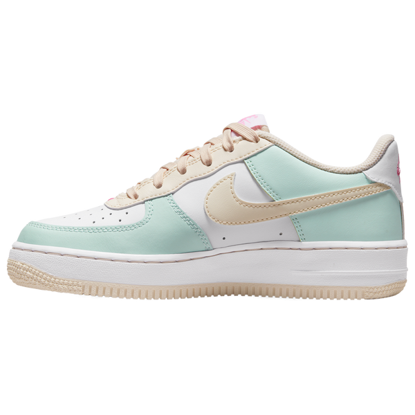 Nike Air Force 1 - Boys' Grade School - Emerald Rise/White/Guava Ice - Image 3