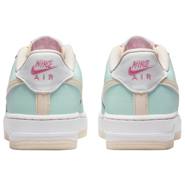Nike Air Force 1 - Boys' Grade School - Emerald Rise/White/Guava Ice - Image 4