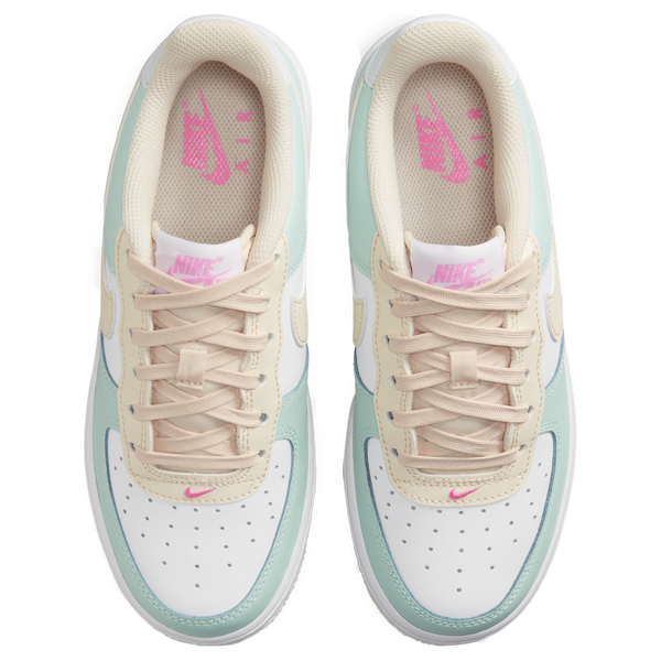 Nike Air Force 1 - Boys' Grade School - Emerald Rise/White/Guava Ice - Image 5