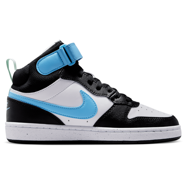 Nike Court Borough Mid 2 - Boys' Grade School - Football Blue/White/Black