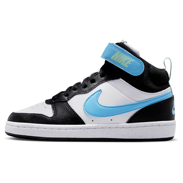 Nike Court Borough Mid 2 - Boys' Grade School - Football Blue/White/Black - Image 2