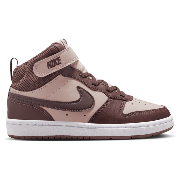 Nike Court Borough Mid 2 - Boys' Preschool - Silt Red/Tattoo/White