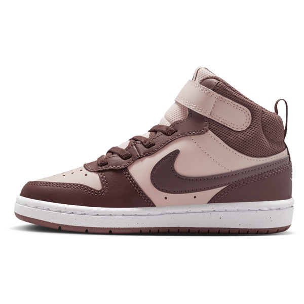 Nike Court Borough Mid 2 - Boys' Preschool - Silt Red/Tattoo/White - Image 2