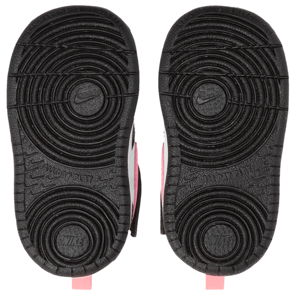 Nike Court Borough Mid 2 - Boys' Toddler - Black/White/Sunset Pulse - Image 6