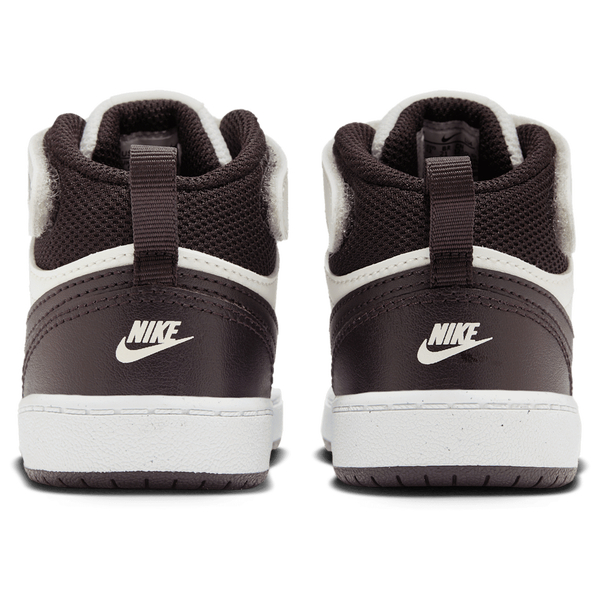 Nike Court Borough Mid 2 - Boys' Toddler - Burgundy Ash/White/Sail - Image 3