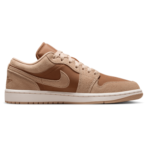 Jordan AJ 1 Low - Women's - Lt British Tan/Legend Md Brown/Chalk