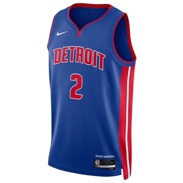 Nike Detroit Pistons Swingman Icon Edition Jersey - Men's - Blue/Blue - Image 2