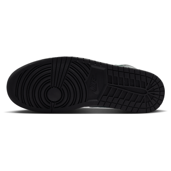 Jordan AJ 1 Mid - Men's - Black/Summit White/Gorge Green - Image 5