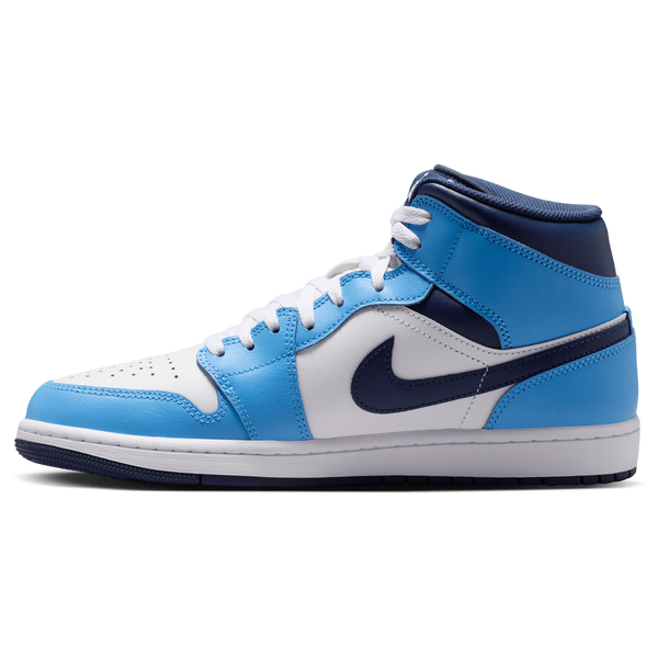 Jordan AJ 1 Mid - Men's - Midnight Navy/Univ Blue/Sail - Image 2