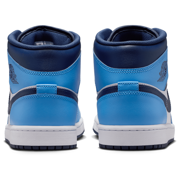 Jordan AJ 1 Mid - Men's - Midnight Navy/Univ Blue/Sail - Image 3