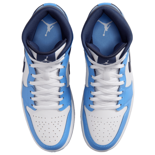 Jordan AJ 1 Mid - Men's - Midnight Navy/Univ Blue/Sail - Image 4