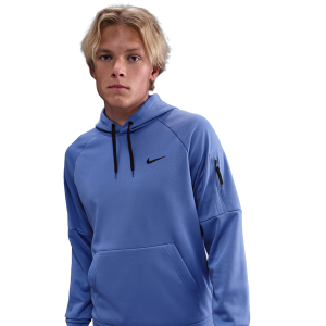Nike Therma Fleece Pullover Hoodie - Men's - Comet Blue/Comet Blue/Black