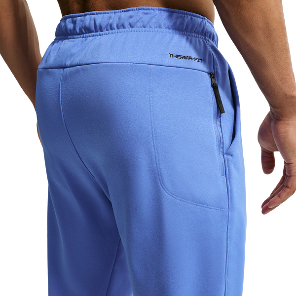 Nike Therma Fleece Regular Pant - Men's - Comet Blue/Comet Blue/Black - Image 2