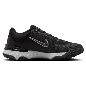 Nike Alpha Huarache Elite 4 TF - Women's - Black/Pure Platinum/Iron Grey