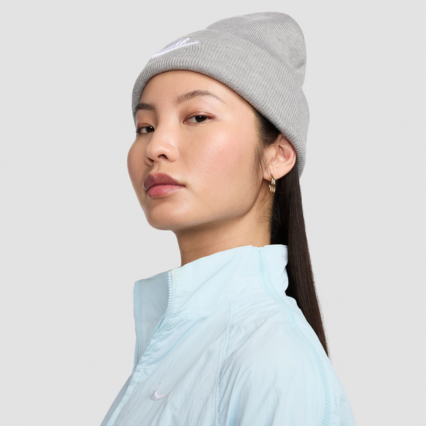 Nike Peak Futura Beanie - Adult - White/Grey - Image 3