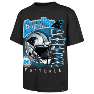 47 Brand NFL Panthers Chorme Burst T-Shirt - Men's - Black