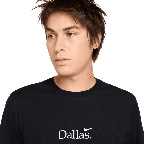 Nike Dallas Short Sleeve Crew T-Shirt - Men's - White/Black - Image 3