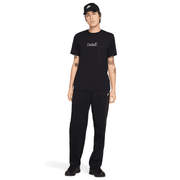 Nike Dallas Short Sleeve Crew T-Shirt - Men's - White/Black - Image 4