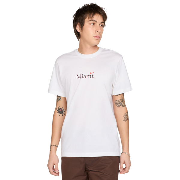 Nike Miami Short Sleeve Crew T-Shirt - Men's - White - Image 2