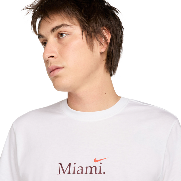 Nike Miami Short Sleeve Crew T-Shirt - Men's - White - Image 4