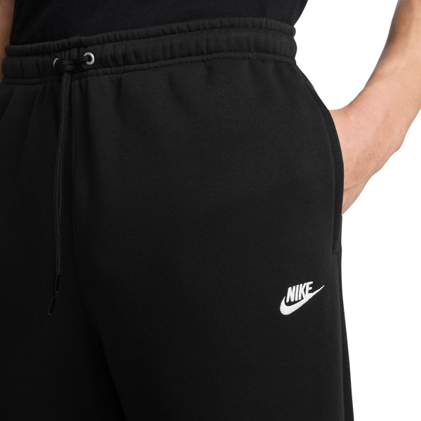 Nike Club Fleece Bungee Pants - Men's - Black/White - Image 3