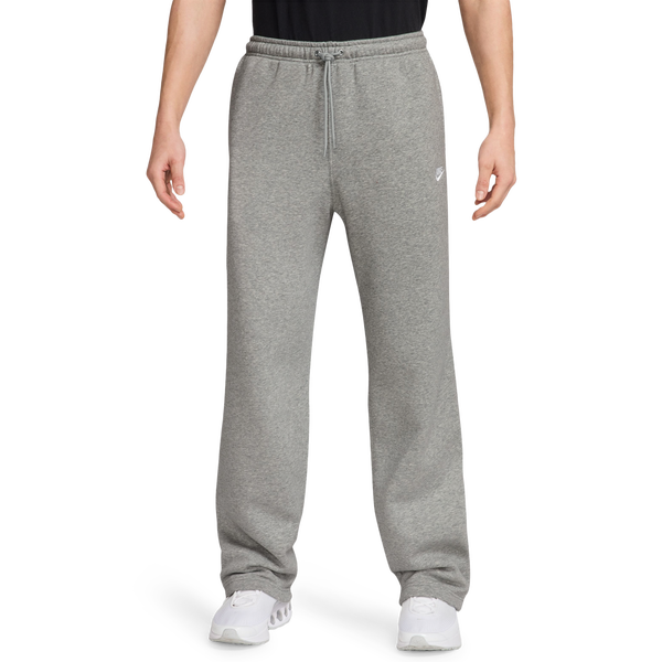 Nike Club Fleece Bungee Pants - Men's - Dark Heather Grey/White