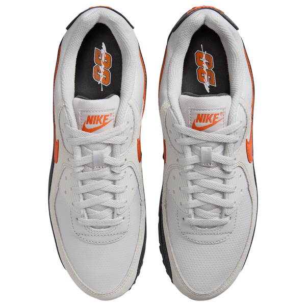 Nike Air MAX 90 - Men's - Vast Grey/Safety Orange/Anthracite - Image 4