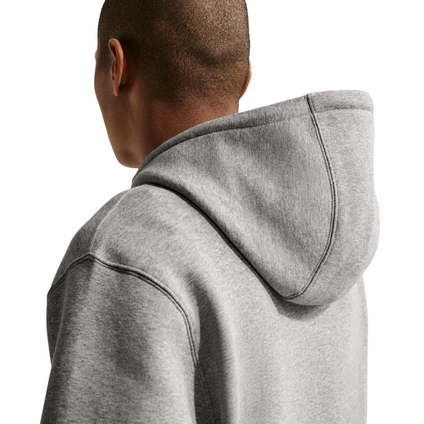 Nike Club BB Hoodie CTB - Men's - Lt Smoke Grey/White/Dk Grey Heather - Image 2