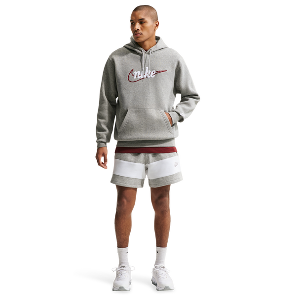 Nike Club BB Hoodie CTB - Men's - Lt Smoke Grey/White/Dk Grey Heather - Image 3