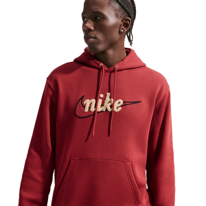 Nike Club BB Hoodie CTB - Men's - Team Crimson/Lt Khaki/Team Crimson