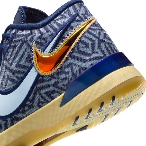 Nike LBJ Nxxt Genisus - Men's - Midnight Navy/Lt Armory Blue/Soft Yellow - Image 8