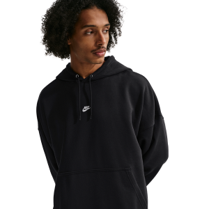 Nike Club French Terry Pullover Hoodie - Men's - Black/White/Black