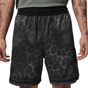 Jordan Dri-FIT SPT AOP Diamond Shorts - Men's - Black/Gray