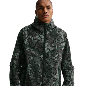 Nike Dri-FIT Tech Woven AOP Full-Zip - Men's - Black/Black