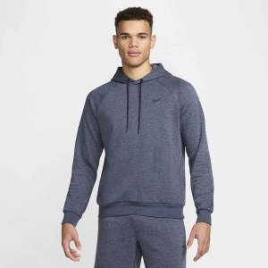 Nike Dri-FIT UV Primary Pullover Hoodie - Men's - Heather/Obsidian/Obsidian
