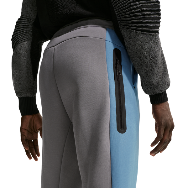 Nike Tech Fleece Pro Cb Open Hem Pants - Men's - Pencil Point/Work Blue/Black - Image 4