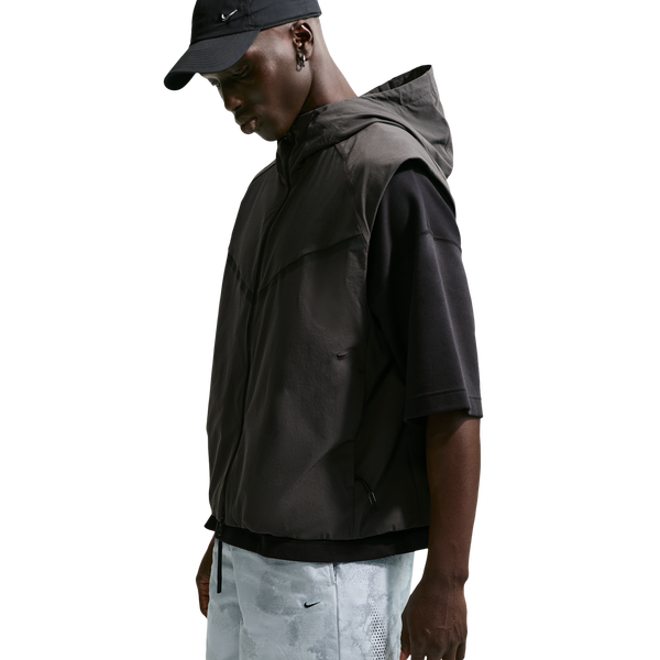Nike Tech Woven Shorts - Men's - Black/Pure Platinum - Image 4