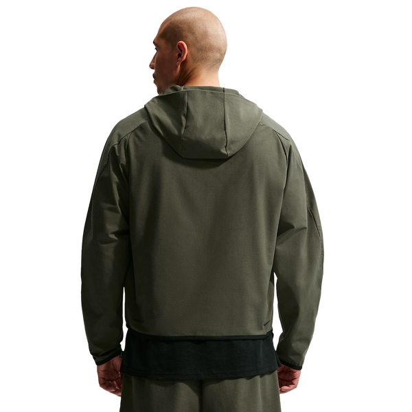 Nike Tech Shori Knit Full-Zip Jacket - Men's - Black/Cargo Khaki - Image 2