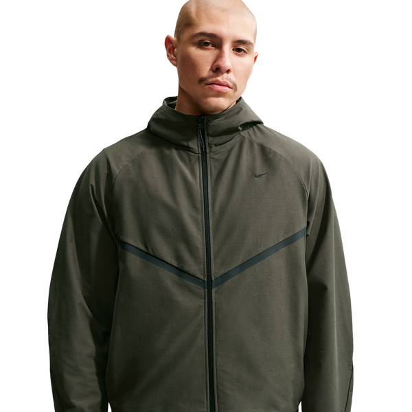 Nike Tech Shori Knit Full-Zip Jacket - Men's - Black/Cargo Khaki - Image 3
