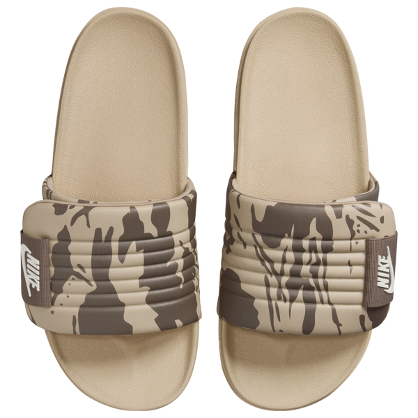 Nike Offcourt Slides - Men's - Sea Glass/Limestone/Olive Grey - Image 3