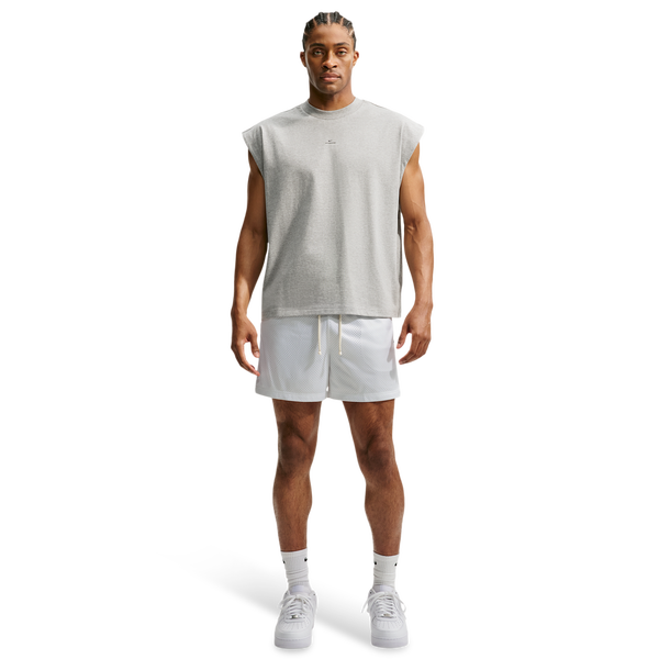 Nike Dri-FIT Standard Issue Mesh 5IN Shorts - Men's - Pale Ivory/White/Black - Image 3