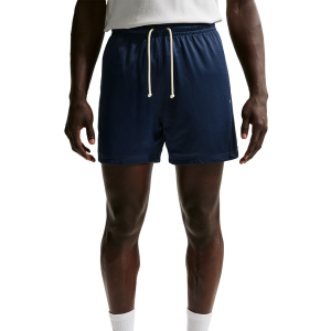 Nike Dri-FIT Standard Issue Mesh 5IN Shorts - Men's - Pale Ivory/Midnight Navy/Pale Ivory