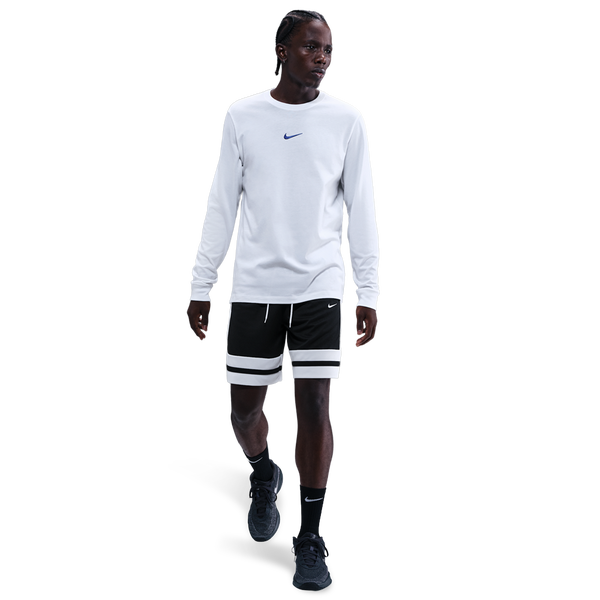 Nike Dri-FIT Game Classic 8" Shorts - Men's - Black/White - Image 3
