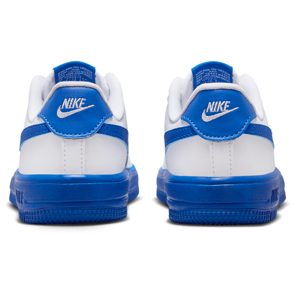 Nike Air Force 1 Low Lace - Boys' Preschool - White/Game Royal - Image 3