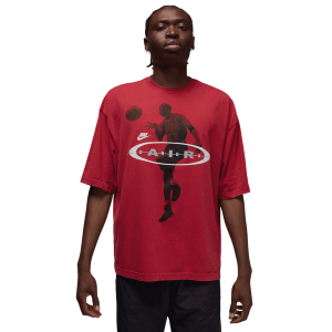 Jordan Brooklyn 2Air Reissue Short Sleeve Crew - Men's - Red/Black