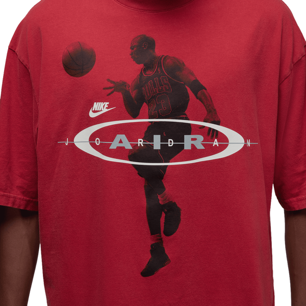 Jordan Brooklyn 2Air Reissue Short Sleeve Crew - Men's - Red/Black - Image 4