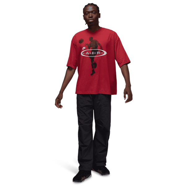 Jordan Brooklyn 2Air Reissue Short Sleeve Crew - Men's - Red/Black - Image 6